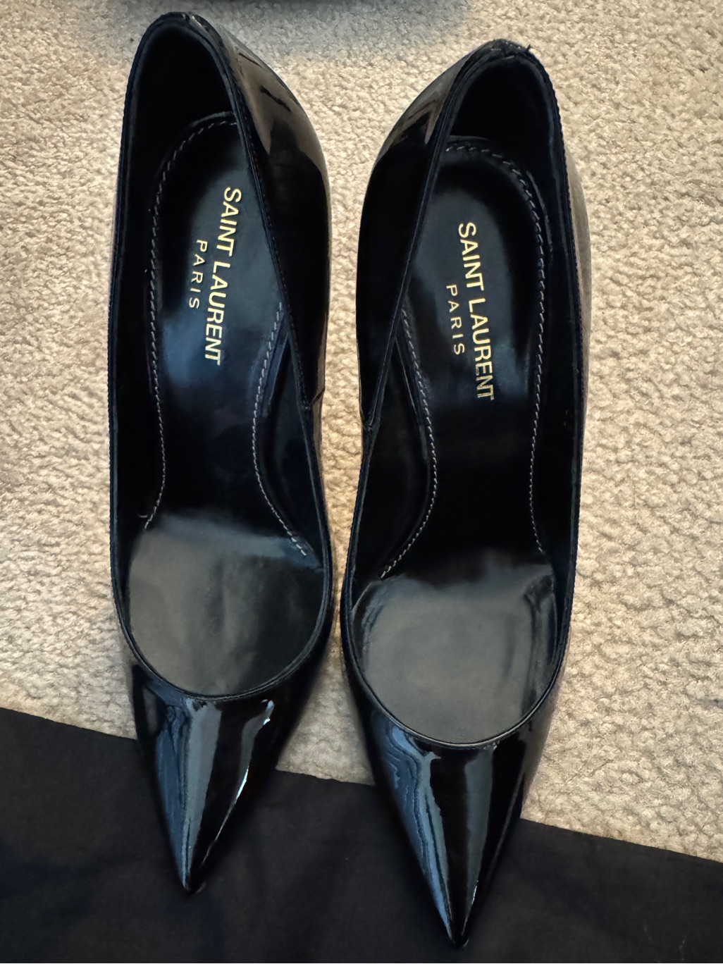 Opyum Ysl Black Patent Leather Pumps